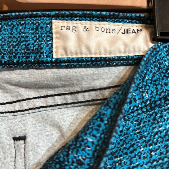 Rag & Bone Vibrant Blue Patterned leggings - Picture 2 of 4